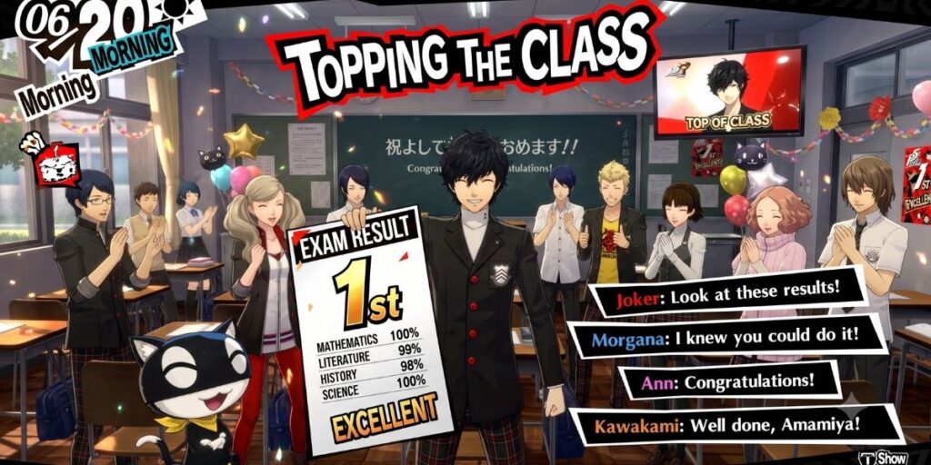 persona 5 royal top of class