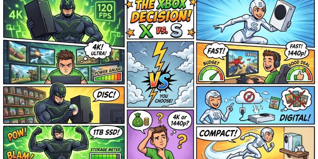 XBOX Series X vs Series S comic