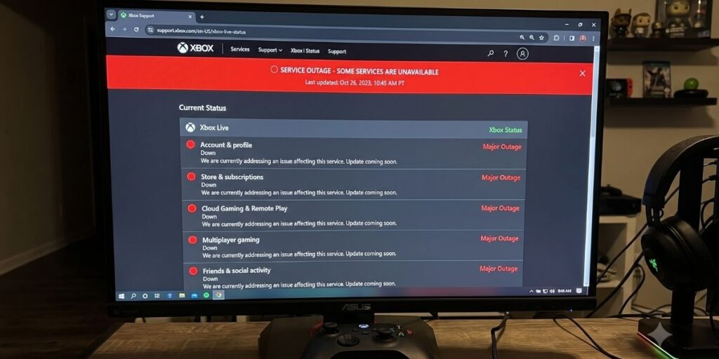 Xbox down error