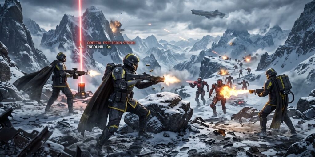 is helldivers 2 on game pass playing in the snow