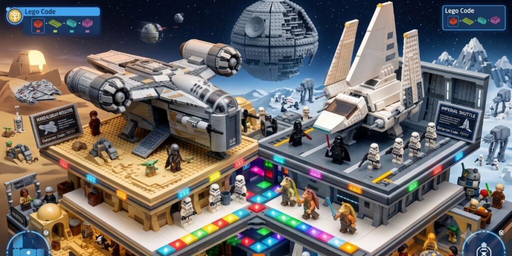 Lego The Razor Crest and Imperial Shuttle